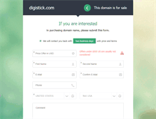 Tablet Screenshot of digistick.com